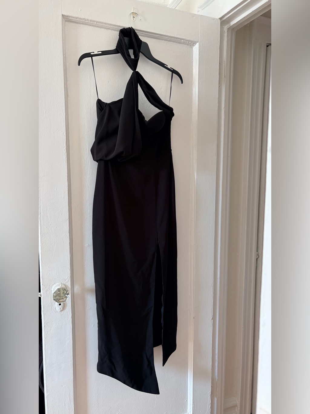 Misha Collection High Neck Black Dress